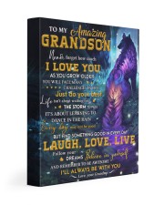Never 4get How Much I Love U Purple Wolf GM To GS Gallery Wrapped Canvas Prints tile