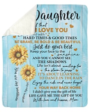 Mom To Daughter Sunflower Never 4get I Love U Sherpa Fleece Blanket - 50" x 60" thumbnail