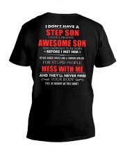 I have a freaking awesome step son V-Neck T-Shirt thumbnail