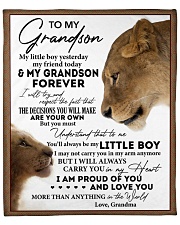 My Little Boy Yesterday - Grandma To Grandson Fleece Blanket - 50" x 60" front
