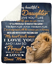 I Did Not Give U Life Lion Mom To Bonus Daughter Sherpa Fleece Blanket tile