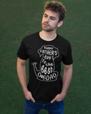 Happy Father's Day To The Best Dog Dad - For Dad Classic T-Shirt apparel-classic-tshirt-lifestyle-front-43