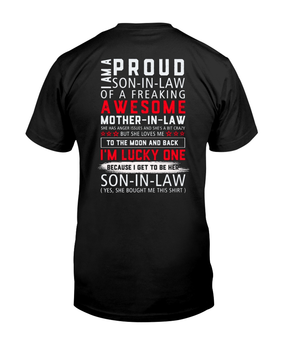 Proud Son-In-Law Of AFreakin Awesome Mother-In-Law Classic T-Shirt