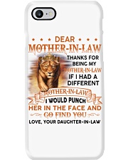 Thanks For Being My Mother-in-law Lion Phone Case tile