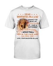 Thanks For Being My Mother-in-law Lion Classic T-Shirt tile