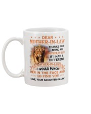 Thanks For Being My Mother-in-law Lion Mug back