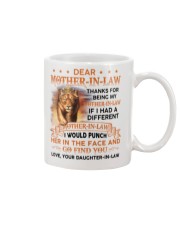 Thanks For Being My Mother-in-law Lion Mug front