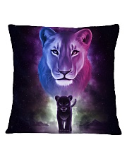 Lion Art Mom To Son or Mom to daughter Square Pillowcase tile
