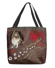 Shetland-Sheepdog-dog-the-road-to-my-heart All-over Tote back