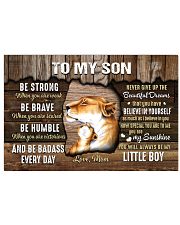 Be Strong When U Are Weak Mom To Son Horizontal Poster tile