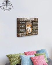 Be Strong When U Are Weak Mom To Son 14x11 Gallery Wrapped Canvas Prints aos-canvas-pgw-14x11-lifestyle-front-02