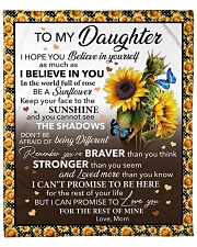 I Hope U Believe In Yourself Mom To Daughter Fleece Blanket - 50" x 60" front
