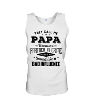 They Call Me Papa Bad Influence - For Dad Unisex Tank tile