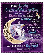 U Are Braver Than U Believe Unicorn GM To GD Fleece Blanket - 50" x 60" front