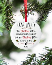 Daddy This Christmas I'll Be Snuggled Up In Mommys Circle ornament - single (porcelain) aos-circle-ornament-single-porcelain-lifestyles-07