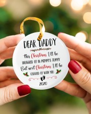 Daddy This Christmas I'll Be Snuggled Up In Mommys Circle ornament - single (porcelain) aos-circle-ornament-single-porcelain-lifestyles-08
