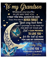 Grandson Half Moon Promise To Love U For The Rest Fleece Blanket - 50" x 60" front