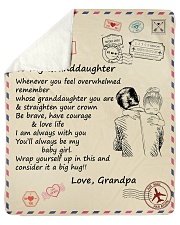 Granddaughter Be Brave Have Courage And Love Life Sherpa Fleece Blanket tile