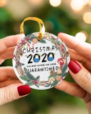 Christmas 2020 The One Where We Were Quarantined Circle ornament - single (porcelain) aos-circle-ornament-single-porcelain-lifestyles-08