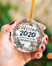 Christmas 2020 The One Where We Were Quarantined Circle ornament - single (porcelain) aos-circle-ornament-single-porcelain-lifestyles-09