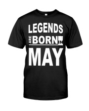 Legends are born in May Premium Fit Mens Tee tile