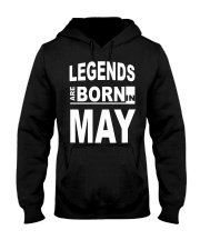 Legends are born in May Hooded Sweatshirt tile