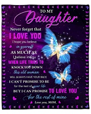 Never Forget That I Love You - Mom To Daughter Fleece Blanket - 50" x 60" front