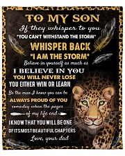 Dad To Son I am the storm - Cheetah Fleece Blanket - 50" x 60" front