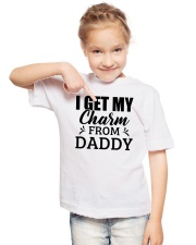 I Get My Charm From Daddy - For Daughter Youth T-Shirt lifestyle-youth-tshirt-front-2
