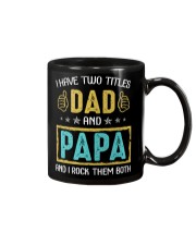 I Have Two Titles Dad And Papa Mug tile