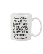 You are the luckiest boss in the world Custom Mug thumbnail