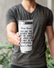 You are the luckiest boss in the world Custom 20oz Tumbler aos-20oz-tumbler-lifestyle-front-15