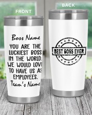You are the luckiest boss in the world Custom 20oz Tumbler aos-20oz-tumbler-lifestyle-front-59