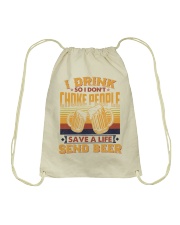 I Drink So I Don't Choke People Send Beer To Dad Drawstring Bag tile