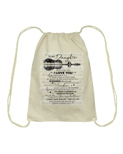 Never Forget That I Love U Guitar Mom To Daughter Drawstring Bag tile