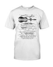 Never Forget That I Love U Guitar Mom To Daughter Classic T-Shirt tile