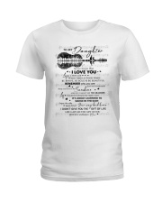 Never Forget That I Love U Guitar Mom To Daughter Ladies T-Shirt tile