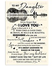 Never Forget That I Love U Guitar Mom To Daughter Vertical Poster tile