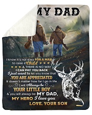 It's Not Easy For A Man To Raise A Child - To Dad Sherpa Fleece Blanket tile