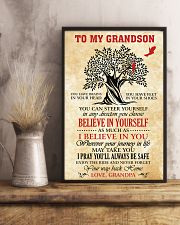 To My Grandson I Pray You'll Always Be Safe 11x17 Poster lifestyle-poster-3
