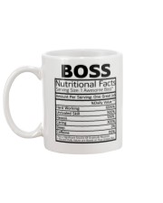 Boss Nutrition Facts Mug back