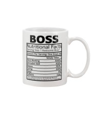 Boss Nutrition Facts Mug front