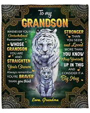 Whenever U Feel Overwhelmed Tiger GM to grandson Fleece Blanket - 50" x 60" front