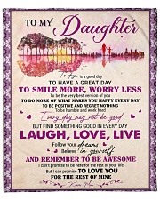 Today Is A Good Day Mom To Daughter Fleece Blanket - 50" x 60" front