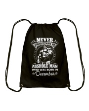 Never underestimate who born in December Drawstring Bag tile