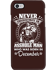 Never underestimate who born in December Phone Case tile