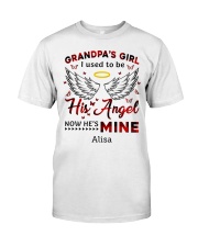 Personalized Grandpa's Girl I Used To Be His Angel Classic T-Shirt tile