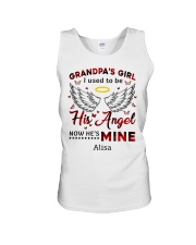 Personalized Grandpa's Girl I Used To Be His Angel Unisex Tank tile
