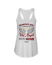 Personalized Grandpa's Girl I Used To Be His Angel Ladies Flowy Tank tile