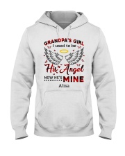 Personalized Grandpa's Girl I Used To Be His Angel Hooded Sweatshirt tile